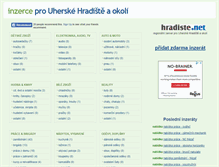 Tablet Screenshot of inzerce.hradiste.net
